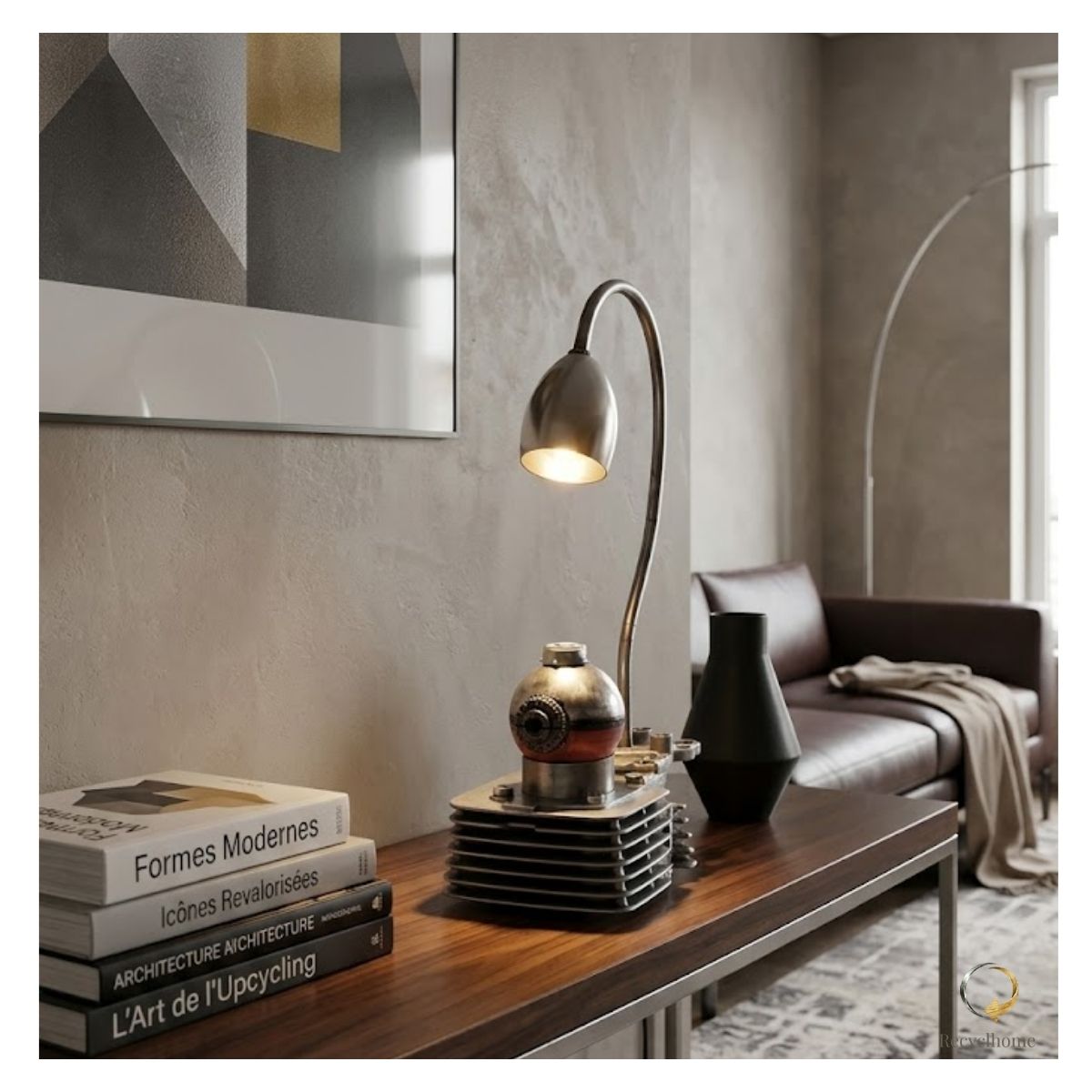 Poket Ball, luminaire en métal recyclé fait main par Recyclhome