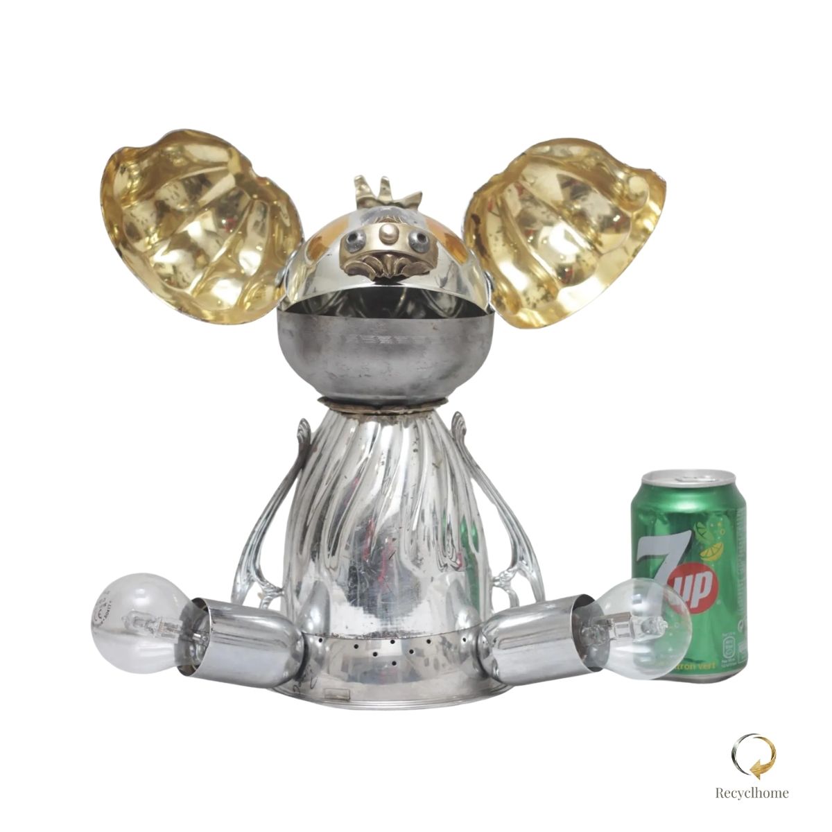 Lampe Stitchlight en métal recyclé, vue complémentaire